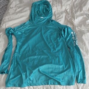 Teal Long Sleeve Hoodie